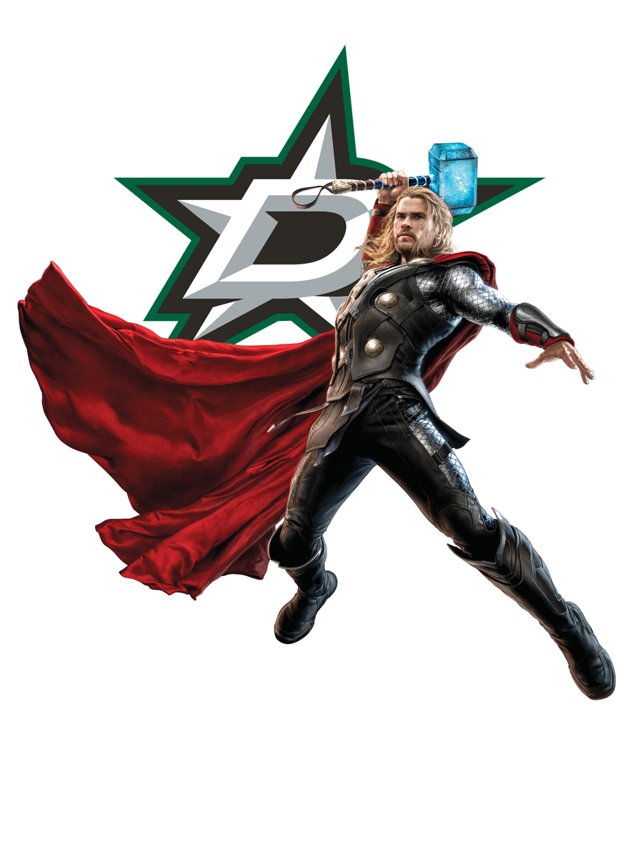 Dallas Stars Thor Logo vinyl decal